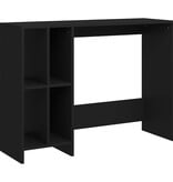VidaXL Bureau 102,5x35x75 cm bewerkt hout zwart