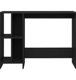 VidaXL Bureau 102,5x35x75 cm bewerkt hout zwart