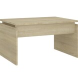 VidaXL Salontafel 68x50x38 cm bewerkt hout sonoma eikenkleurig