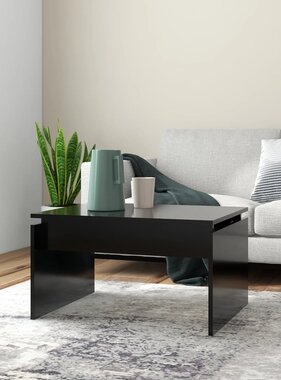 VidaXL Salontafel 68x50x38 cm bewerkt hout zwart