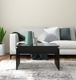VidaXL Salontafel 68x50x38 cm bewerkt hout zwart