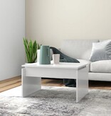 VidaXL Salontafel 68x50x38 cm bewerkt hout wit