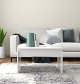 VidaXL Salontafel 68x50x38 cm bewerkt hout wit