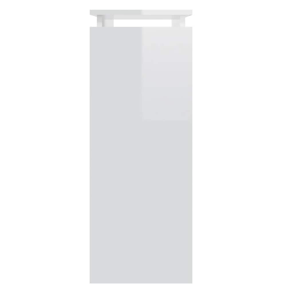 VidaXL Wandtafel 80x30x80 cm bewerkt hout hoogglans wit