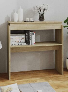 VidaXL Wandtafel 80x30x80 cm bewerkt hout sonoma eikenkleurig