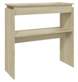 VidaXL Wandtafel 80x30x80 cm bewerkt hout sonoma eikenkleurig