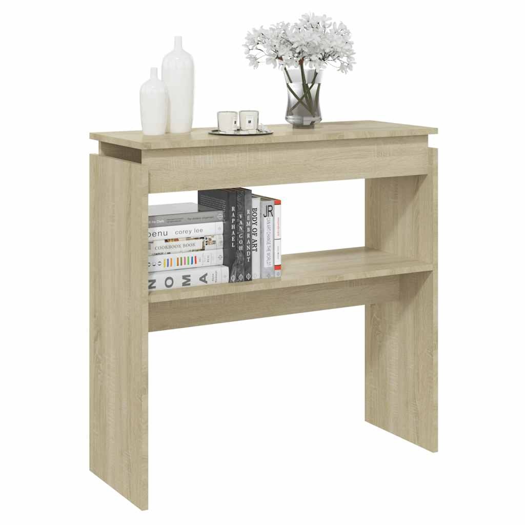VidaXL Wandtafel 80x30x80 cm bewerkt hout sonoma eikenkleurig