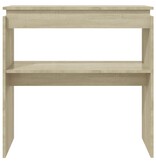 VidaXL Wandtafel 80x30x80 cm bewerkt hout sonoma eikenkleurig