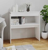 VidaXL Wandtafel 80x30x80 cm bewerkt hout wit