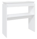 VidaXL Wandtafel 80x30x80 cm bewerkt hout wit