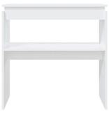 VidaXL Wandtafel 80x30x80 cm bewerkt hout wit