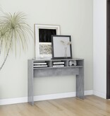 VidaXL Wandtafel 105x30x80 cm bewerkt hout betongrijs