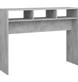 VidaXL Wandtafel 105x30x80 cm bewerkt hout betongrijs
