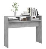 VidaXL Wandtafel 105x30x80 cm bewerkt hout betongrijs