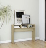 VidaXL Wandtafel 105x30x80 cm bewerkt hout sonoma eikenkleurig