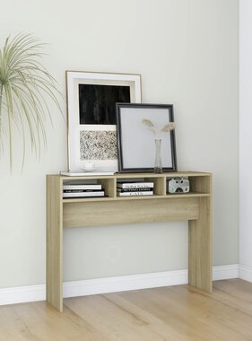 VidaXL Wandtafel 105x30x80 cm bewerkt hout sonoma eikenkleurig