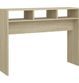 VidaXL Wandtafel 105x30x80 cm bewerkt hout sonoma eikenkleurig