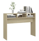 VidaXL Wandtafel 105x30x80 cm bewerkt hout sonoma eikenkleurig