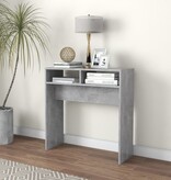 VidaXL Wandtafel 78x30x80 cm bewerkt hout betongrijs
