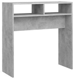 VidaXL Wandtafel 78x30x80 cm bewerkt hout betongrijs