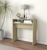 VidaXL Wandtafel 78x30x80 cm bewerkt out sonoma eikenkleurig