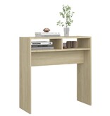 VidaXL Wandtafel 78x30x80 cm bewerkt out sonoma eikenkleurig