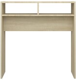 VidaXL Wandtafel 78x30x80 cm bewerkt out sonoma eikenkleurig