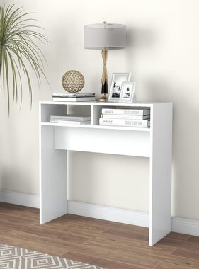 VidaXL Wandtafel 78x30x80 cm bewerkt hout wit