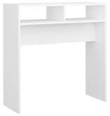 VidaXL Wandtafel 78x30x80 cm bewerkt hout wit