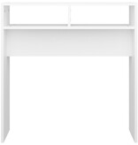 VidaXL Wandtafel 78x30x80 cm bewerkt hout wit