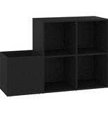 VidaXL Opbergkast 105x35,5x70 cm bewerkt hout zwart