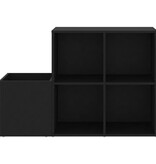 VidaXL Opbergkast 105x35,5x70 cm bewerkt hout zwart