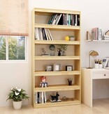 VidaXL Boekenkast / kamerscherm 100x30x200 cm massief grenenhout