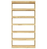VidaXL Boekenkast / kamerscherm 100x30x200 cm massief grenenhout