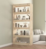 VidaXL Boekenkast/kamerscherm 80x30x167,4 cm massief grenenhout