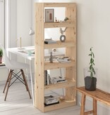 VidaXL Boekenkast/kamerscherm 60x30x167,5 cm massief grenenhout