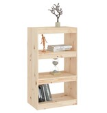 VidaXL Boekenkast/kamerscherm 60x30x103,5 cm massief grenenhout