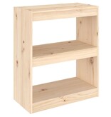 VidaXL Boekenkast/kamerscherm 60x30x71,5 cm massief grenenhout