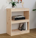 VidaXL Boekenkast/kamerscherm 60x30x71,5 cm massief grenenhout