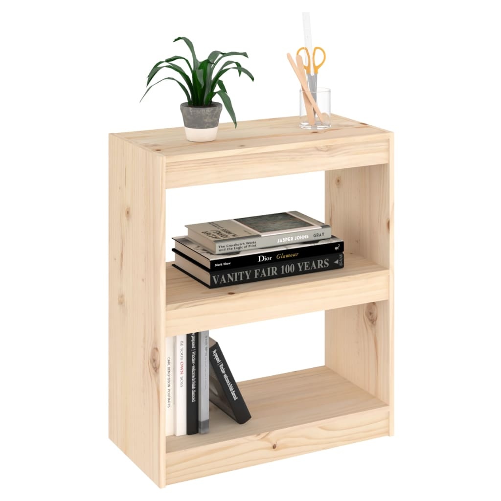 VidaXL Boekenkast/kamerscherm 60x30x71,5 cm massief grenenhout