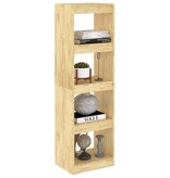 VidaXL Boekenkast / kamerscherm 40x30x135,5 cm massief grenenhout