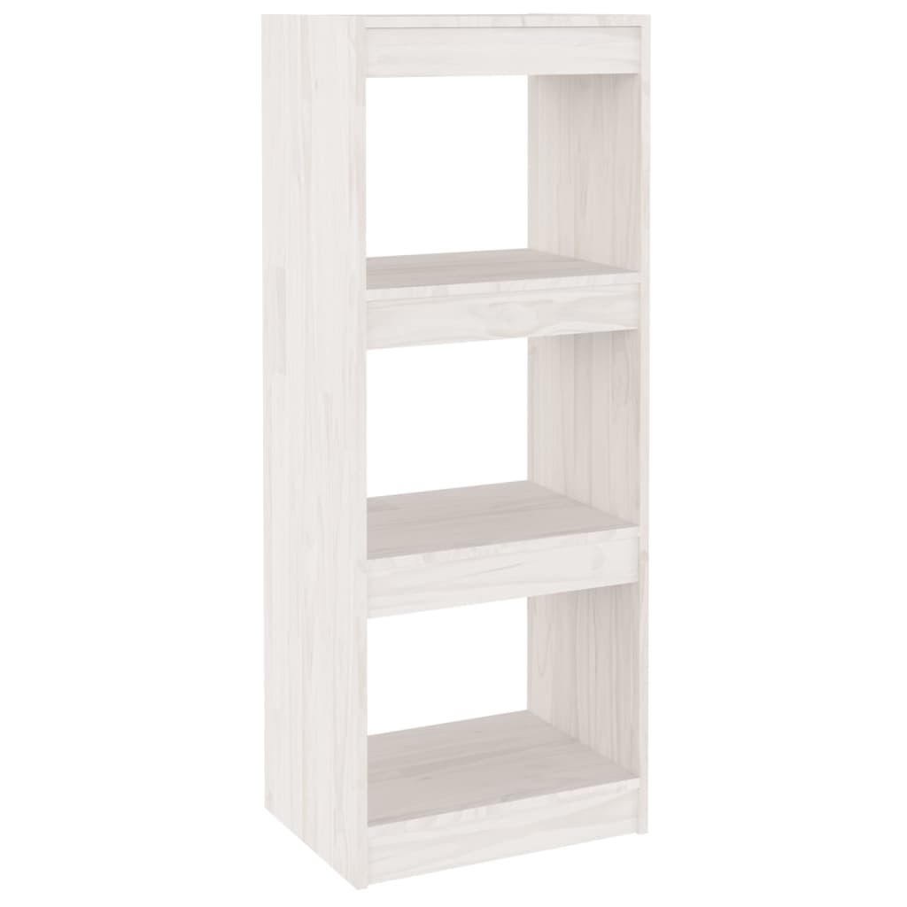 VidaXL Boekenkast/kamerscherm 40x30x103,5 cm massief grenenhout wit