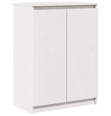 VidaXL Dressoir 60x36x84 cm massief grenenhout wit