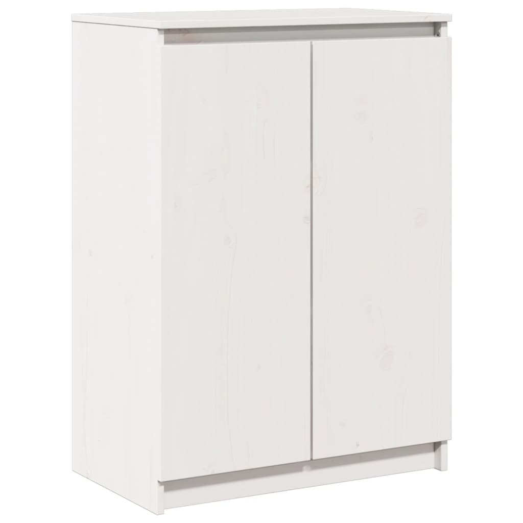 VidaXL Dressoir 60x36x84 cm massief grenenhout wit