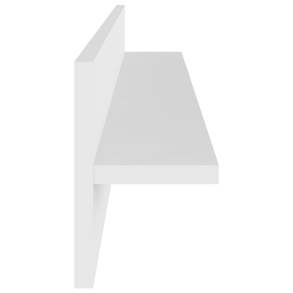 VidaXL Wandschappen 4 st 80x11,5x18 cm bewerkt hout wit