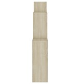 VidaXL Wandschap kubus 80x15x78,5 cm spaanplaat sonoma eiken