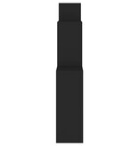 VidaXL Wandschap kubus 80x15x78,5 cm bewerkt hout zwart