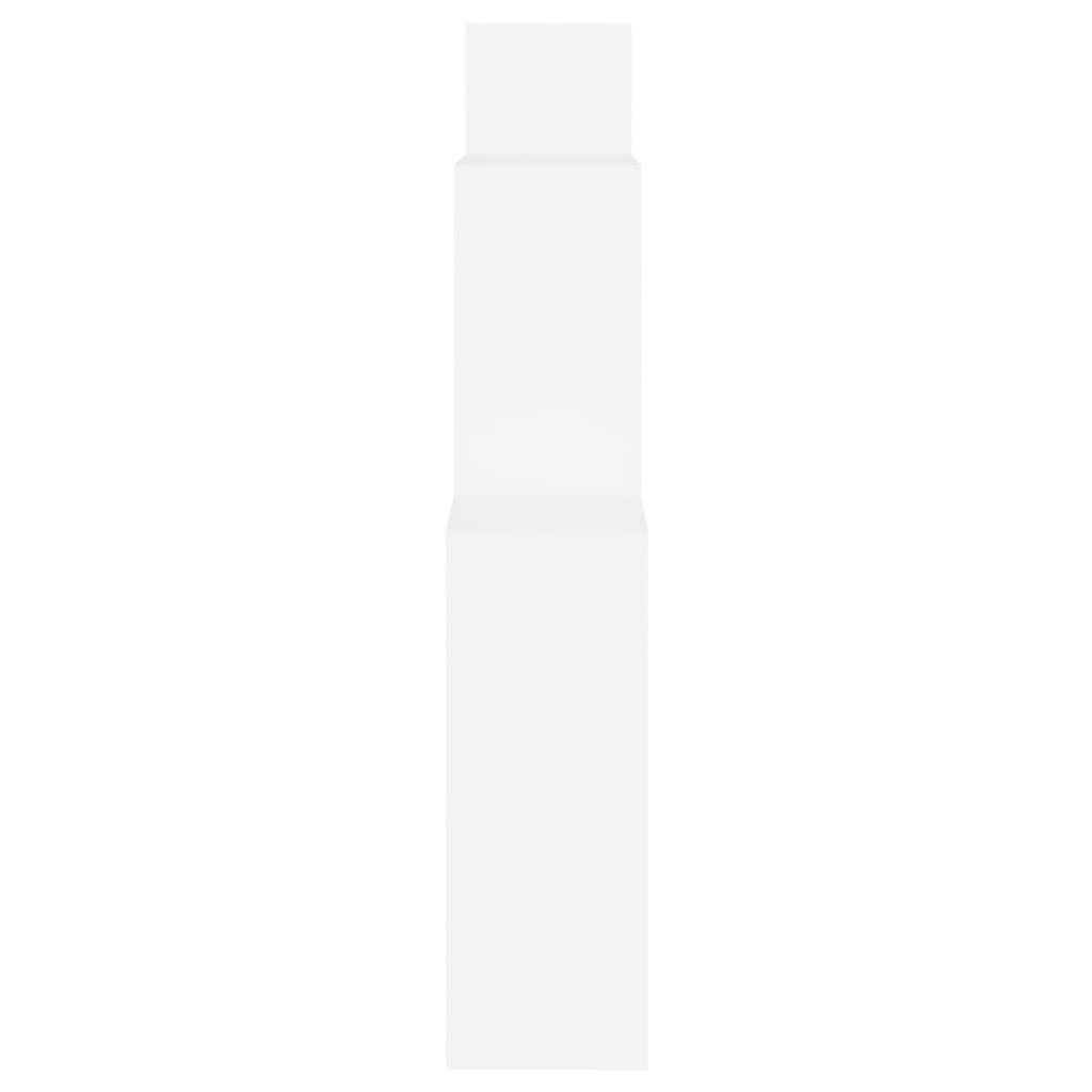 VidaXL Wandschap kubus 80x15x78,5 cm bewerkt hout wit