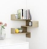 VidaXL Hoekwandschap 40x40x50 cm bewerkt hout sonoma eikenkleurig