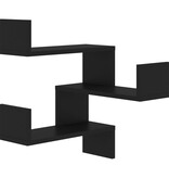 VidaXL Hoekwandschap 40x40x50 cm bewerkt hout zwart